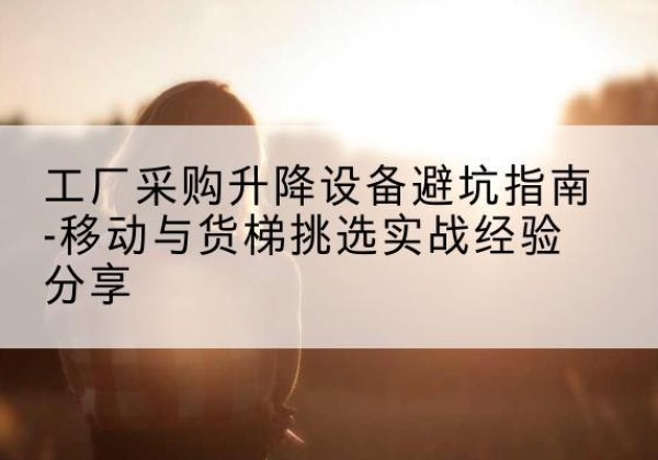绵竹移动式升降机怎么选-工厂采购升降设备避坑指南-移动与货梯挑选实战经验分享